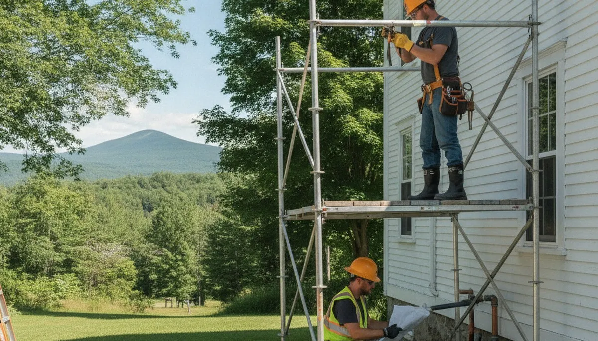 Burlington, VT plumber repairing a residential pipe for plumbing repair service