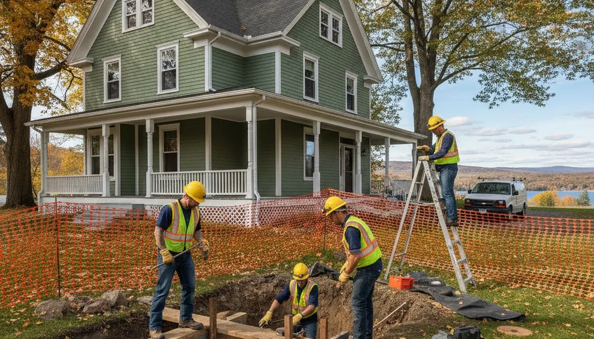 Burlington, VT plumber repairing a residential plumbing issue for a local home service call