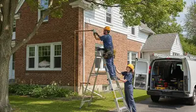 Plumber repairing a pipe in Burlington, VT for emergency plumbing service
