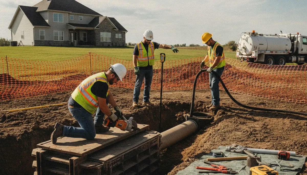 Septic repair service in Burlington, VT for homes with aging systems and freeze-thaw damage