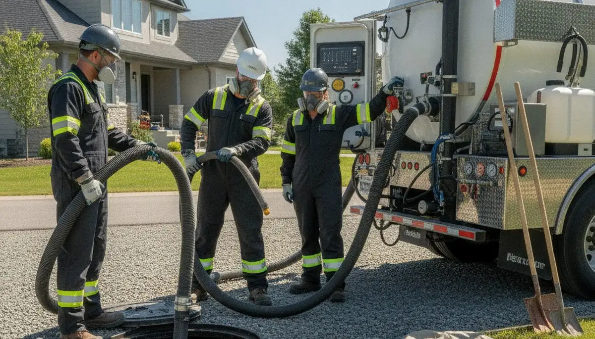 Septic tank cleaning service for Burlington, VT homes by On Call Plumbers