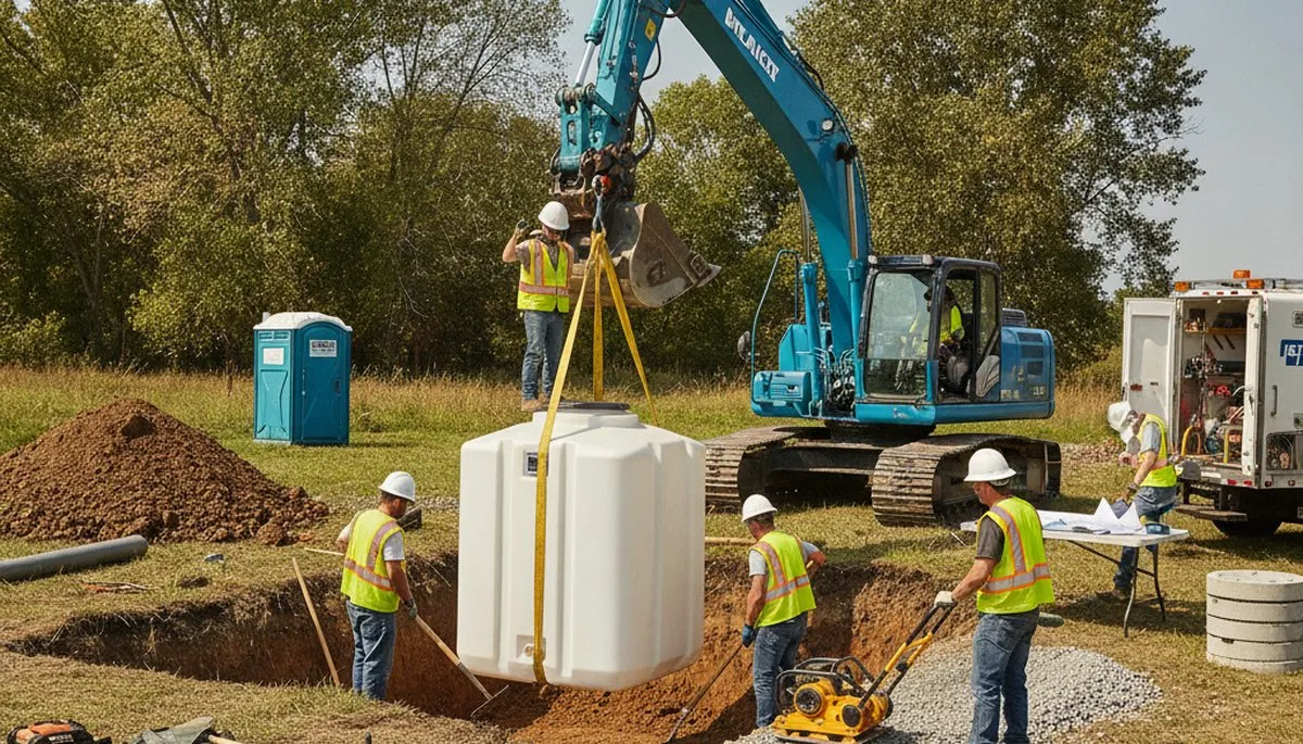 Septic tank installation service for Burlington, VT homes by On Call Plumbers