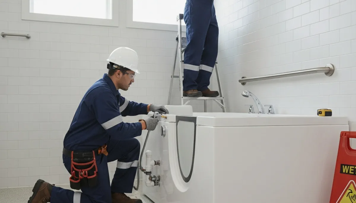 Walk-in tub installation for Burlington, VT homes by On Call Plumbers